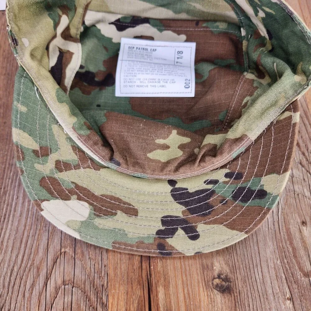 US Army OCP Patrol Cap 7 1/8 Green Camo Military Uniform Casual SPE1C1-15-D-N006